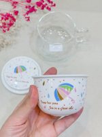 لیوان دمنوش پیرکس طرح چتر - Image 2