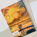 دفتر خط دار طرح آثار ون گوگ 7