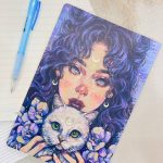 دفتر 50 برگ دختر و گربه