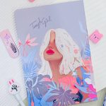 دفتر 50 برگ دختر مو بلوند